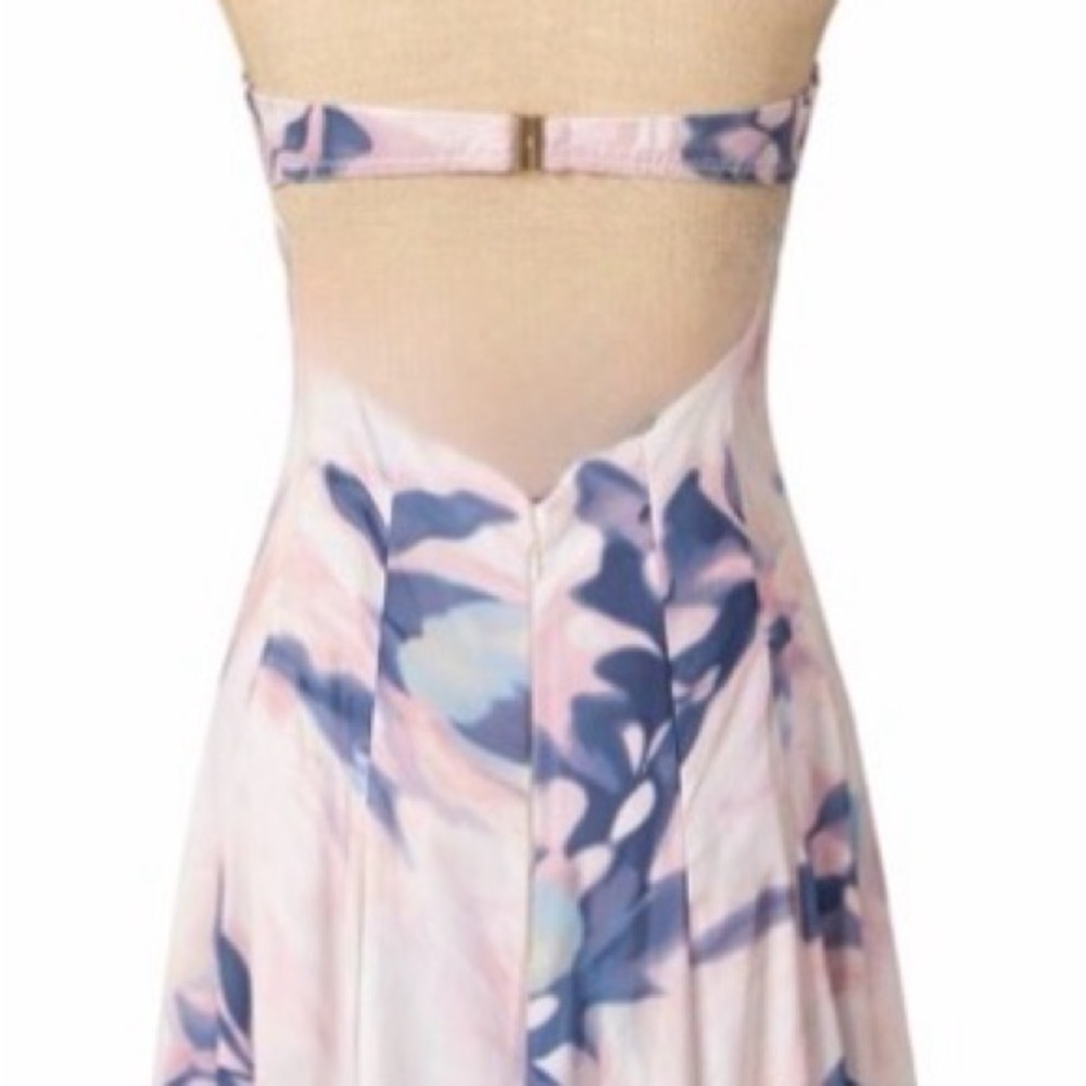 Abercrombie and Fitch Watercolor Floral Clasp Back Midi Dress (Strap Option) MP - Picture 4 of 8